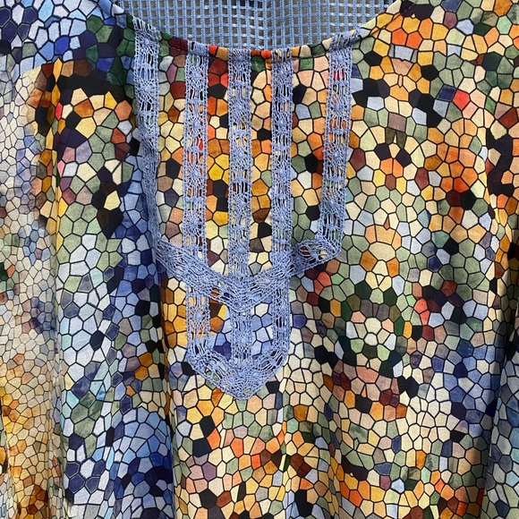 One World Mosaic Tank, SZ 2X - Picture 2 of 7